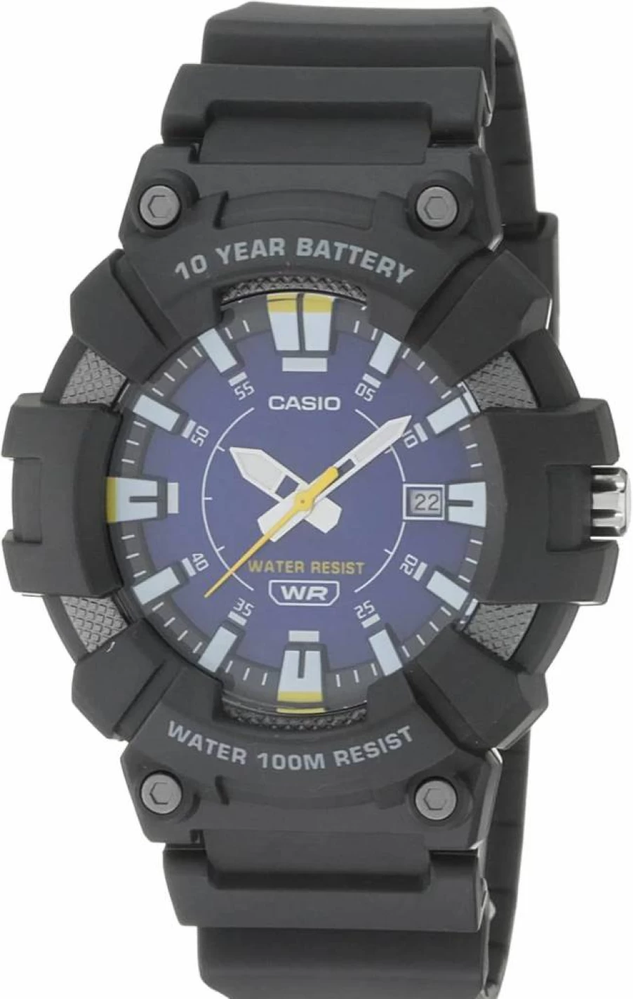 Casio MW610H Men's Heavy Duty Digital Watch with 10-Year Battery and Date Display
