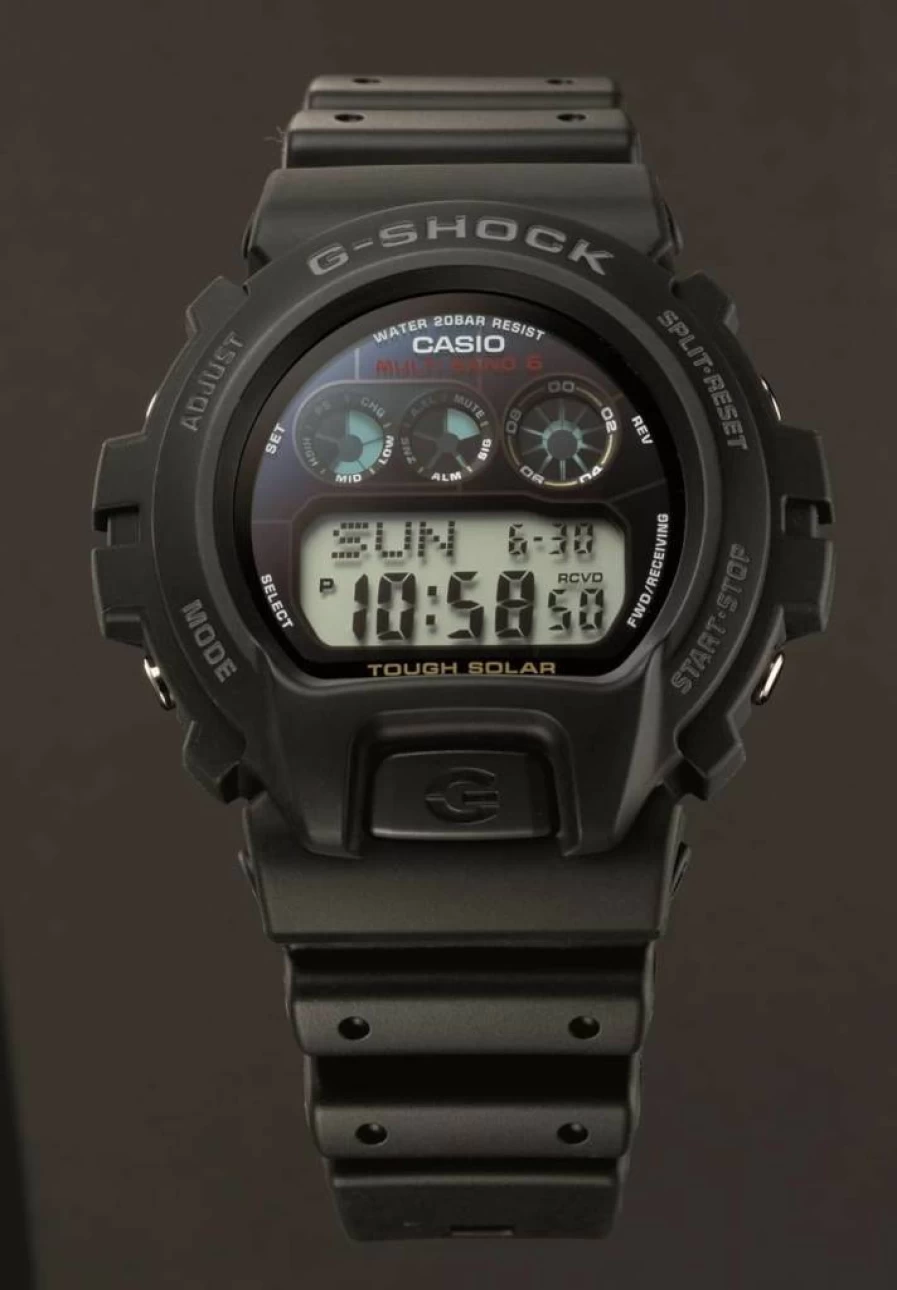 G-Shock GW6900-1 Men's Tough Solar Black Resin Sport Watch by Casio - Shock-Resistant & Waterproof Digital Watch