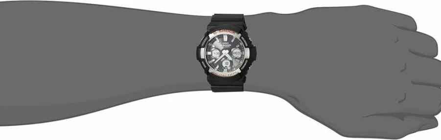 Casio G-Shock Men's GA-100-1ACR Analog-Digital Black Military Watch