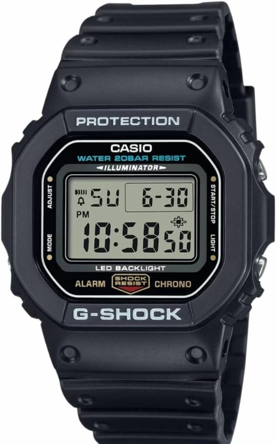 G-Shock DW5600UE Men's Black Resin Strap Digital Quartz Watch by Casio