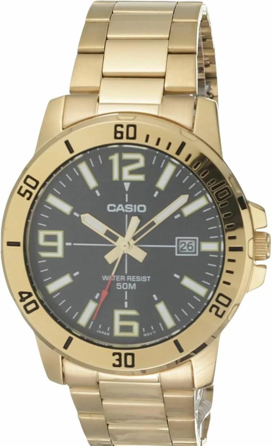 Casio Men's Stainless Steel Diver Watch - Water-Resistant Analog Digital Timepiece