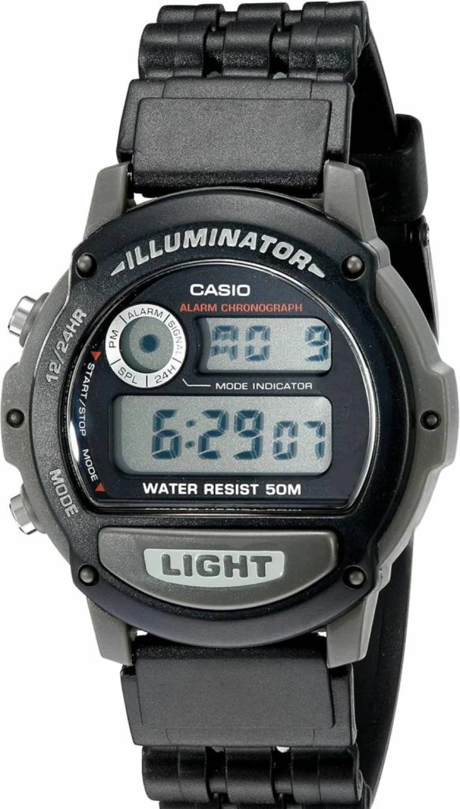 Casio Men's W87H-1V Digital Sport Watch with Illuminator, Water Resistant, Alarm, Stopwatch