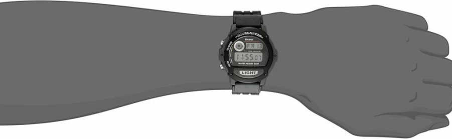 Casio Men's W87H-1V Digital Sport Watch with Illuminator, Water Resistant, Alarm, Stopwatch