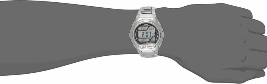 Casio WV58A-1AVCR Waveceptor Men's Digital Watch with Black Resin Band - Atomic Timekeeping, Alarm, Stopwatch