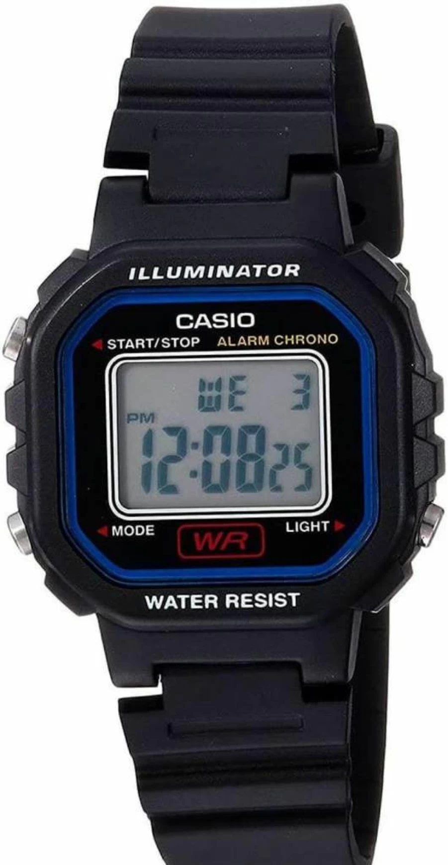 Casio LA20WH Women's Digital Watch with Water Resistance, LED Light, Auto Calendar, Stopwatch, and 5-Year Battery Life