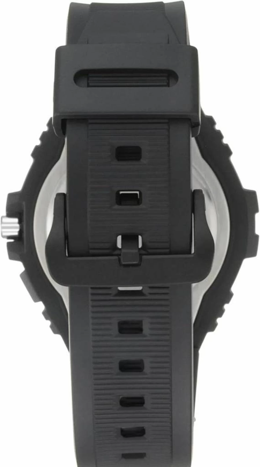 Casio MWA100H-1A2V Silver-Tone Men's Sport Watch with Black Resin Strap and Metal Bezel - Quartz Illuminator Chronograph