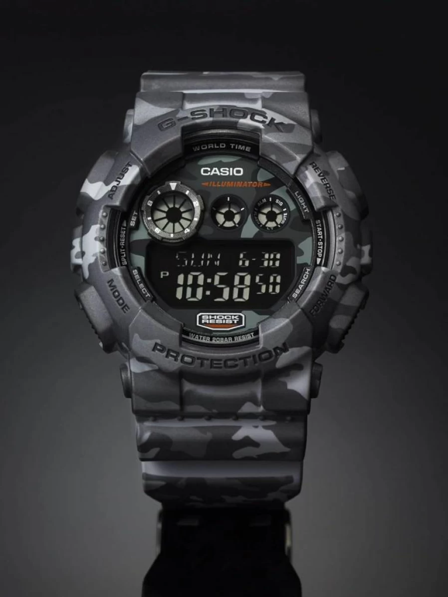 Casio G-Shock GD-120CM-8CR Men's Digital Grey Shock Resistant Watch