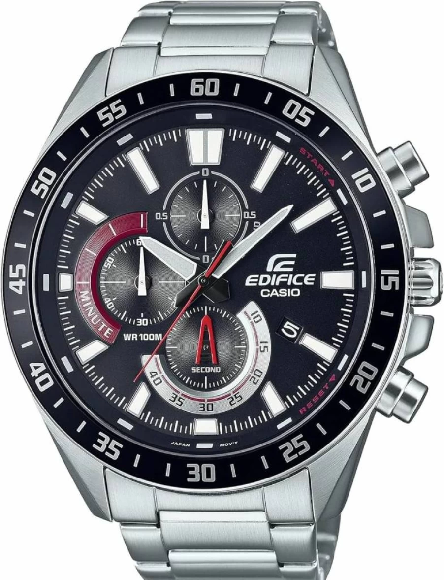 Casio EFV620D-1A4V Men's Silver-Tone Stainless Steel Quartz Chronograph Watch