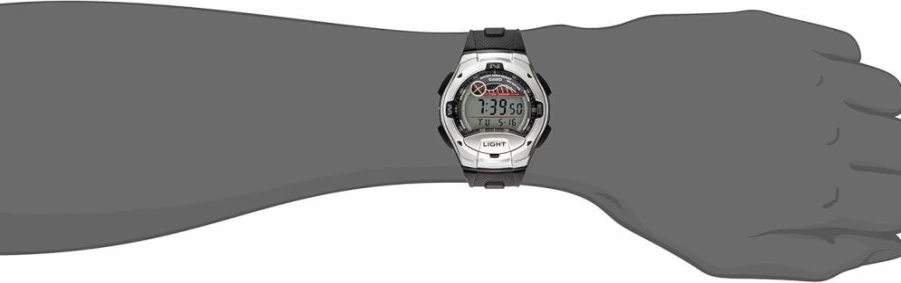Casio W753-1AV Men's Digital Sport Watch with Alarm and Stopwatch, Water-Resistant Casual Watch for Men