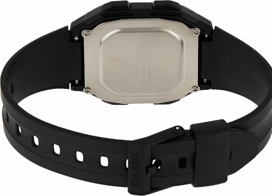 Casio F201Wa-1A Black Resin Digital Sport Watch with Alarm and Multi-Function for Men