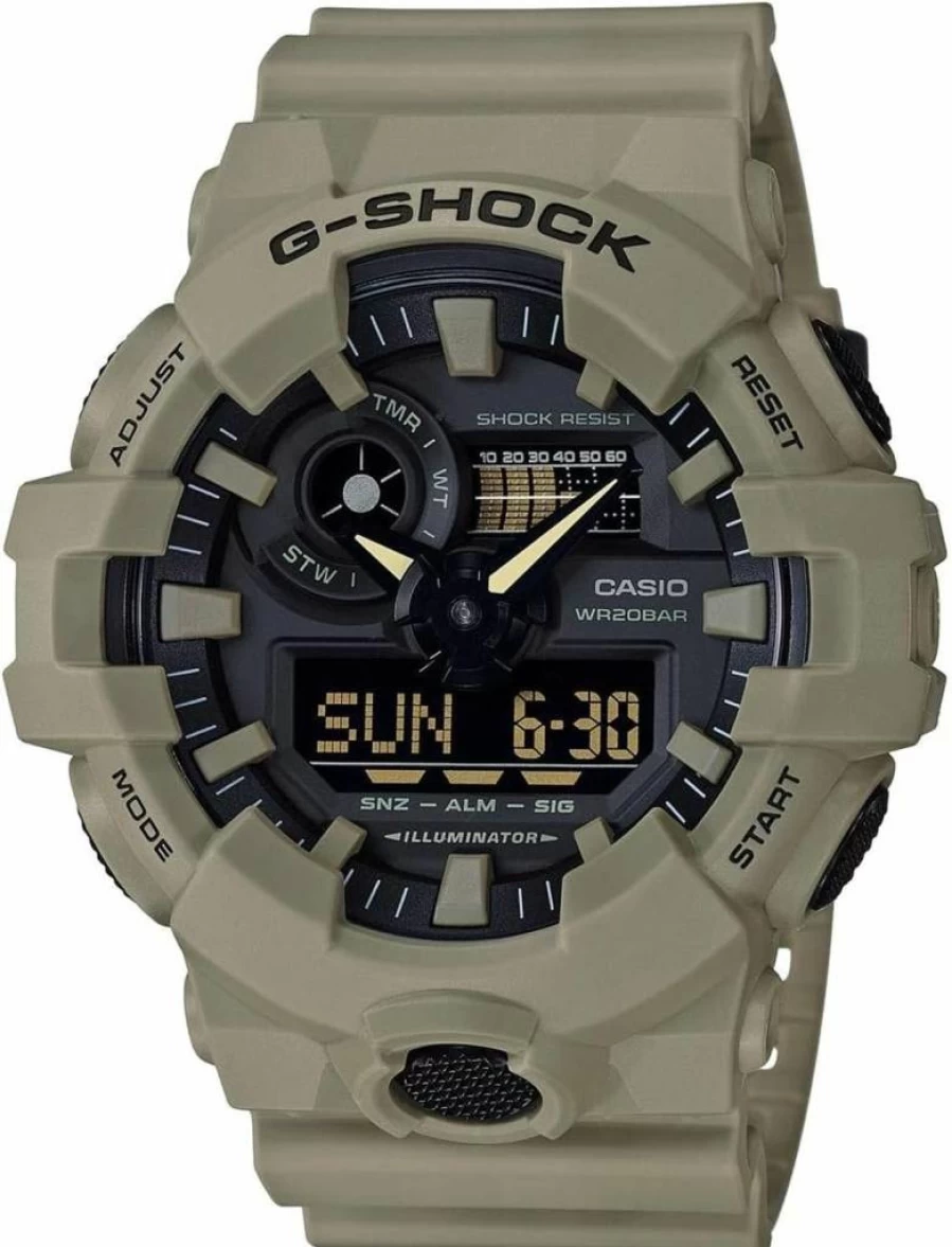 Casio G-Shock 700UC Series Men's Shock-Resistant Quartz Watch with 200M Water Resistance and Resin Strap