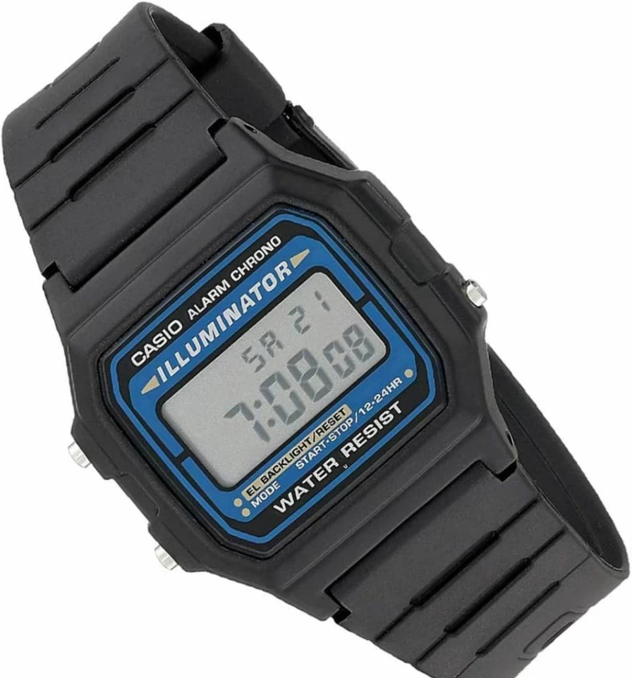 Casio F105W-1A Illuminator Digital Watch with LED Light and Water Resistance