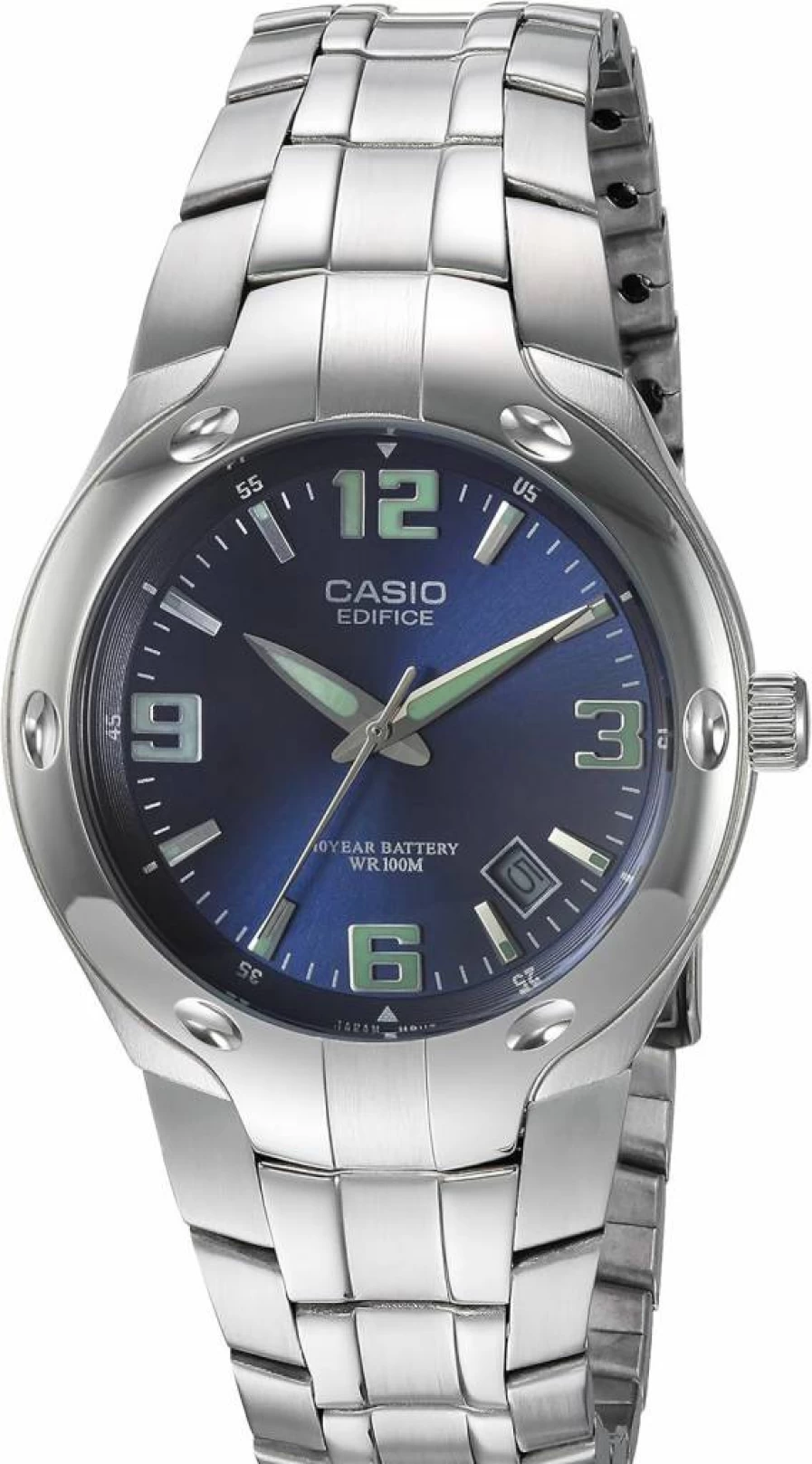 Casio EF106D-2AV Men's Stainless Steel 100M Water Resistant Analog Watch