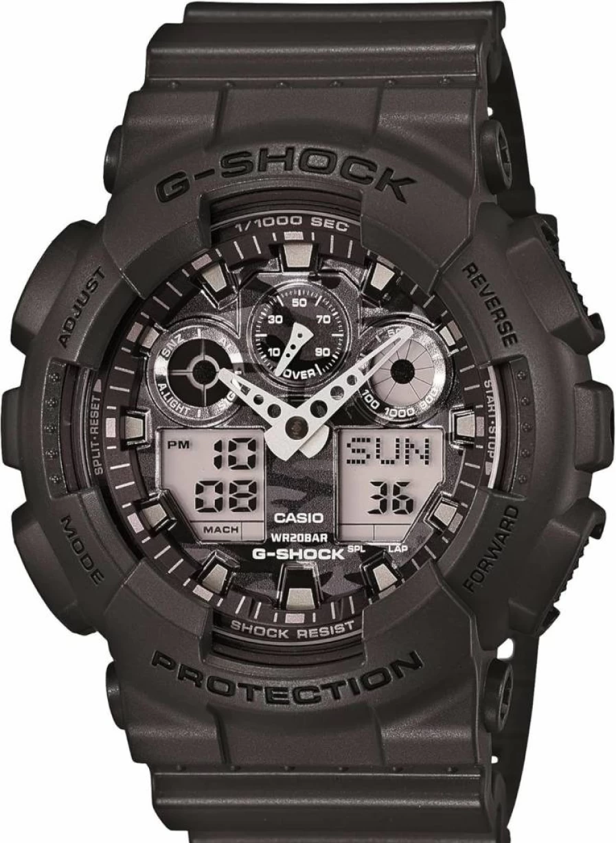 Casio GA-100CF-8CR G-Shock 200M Water Resistant Shockproof Digital Watch