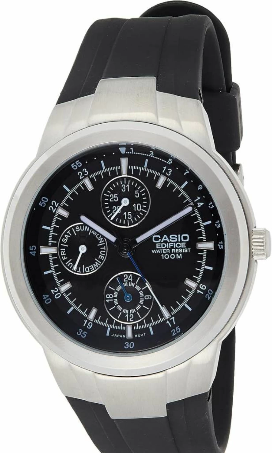 Casio Edifice EF305-1AV Men's Stainless Steel Multifunction Chronograph Analog Watch