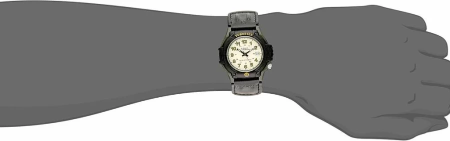 Casio FT500WC Men's Analog Digital Watch with 100M Water Resistance, LED Light, Date Display, and Durable Leather/Cloth Band, 3-Year Battery Life